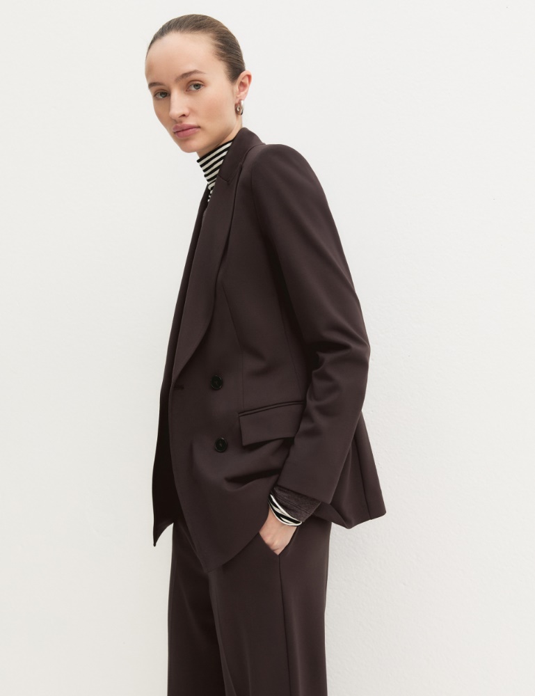 Blazer doppiopetto semiaderente in jersey - Emme