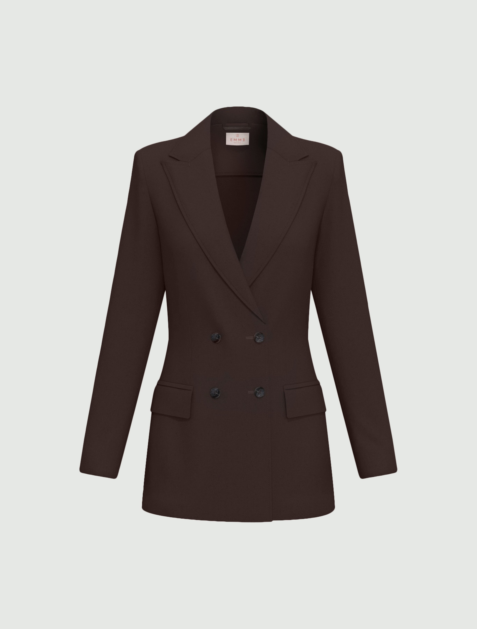 Blazer doppiopetto semiaderente in jersey - TESTA MORO - Emme - 6