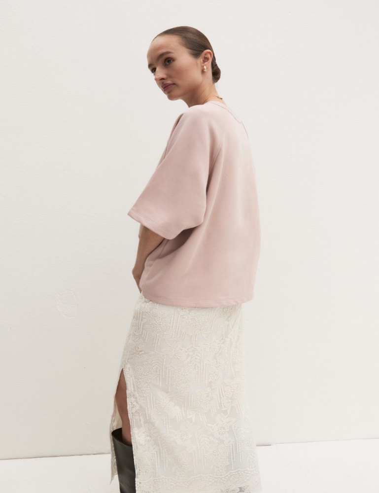 Oversized embroidered sweatshirt - Emme - 3