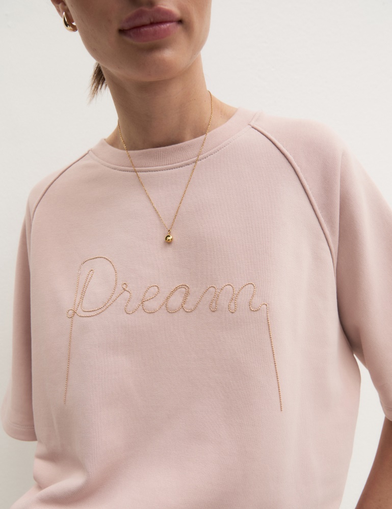 Oversized embroidered sweatshirt - Emme - 5
