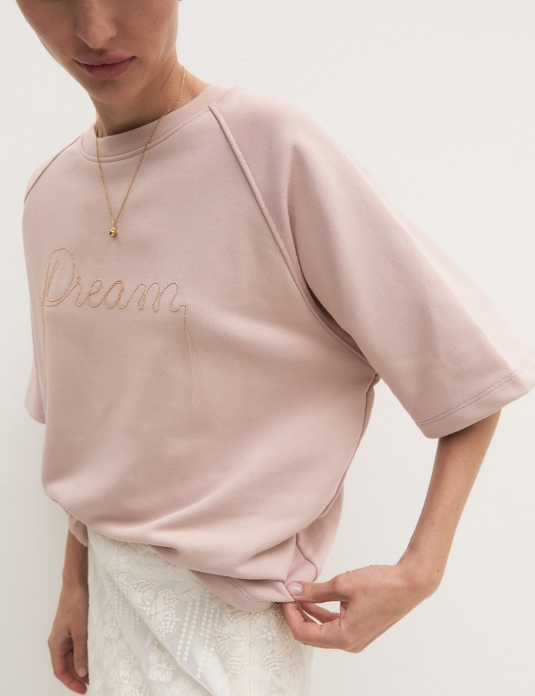 Oversized embroidered sweatshirt - Emme - 7