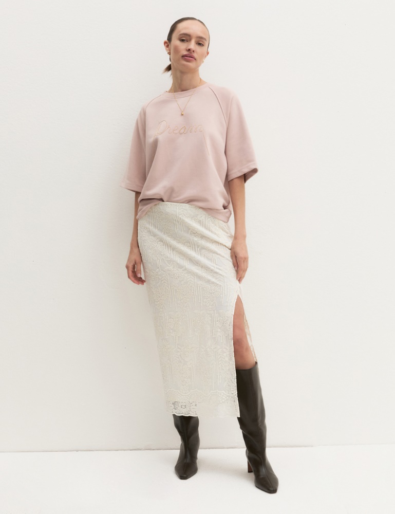 Oversized embroidered sweatshirt - Emme - 2