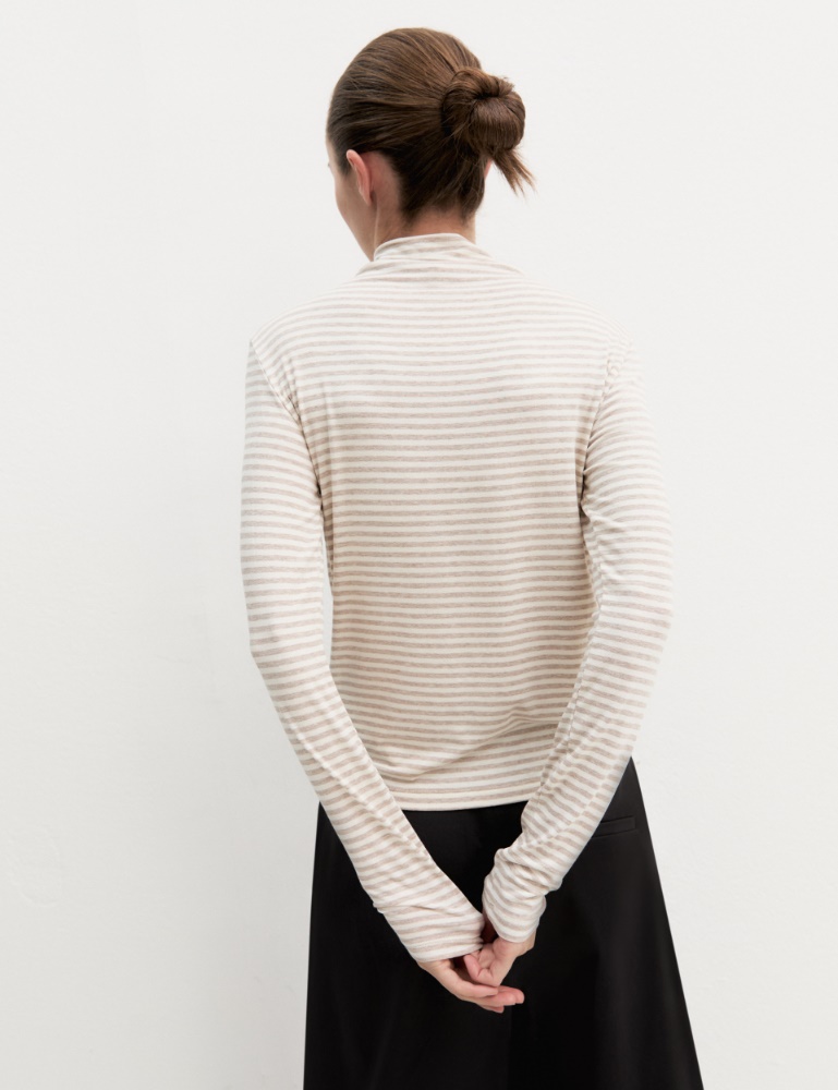 Jersey de cuello subido de viscosa - Emme - 3