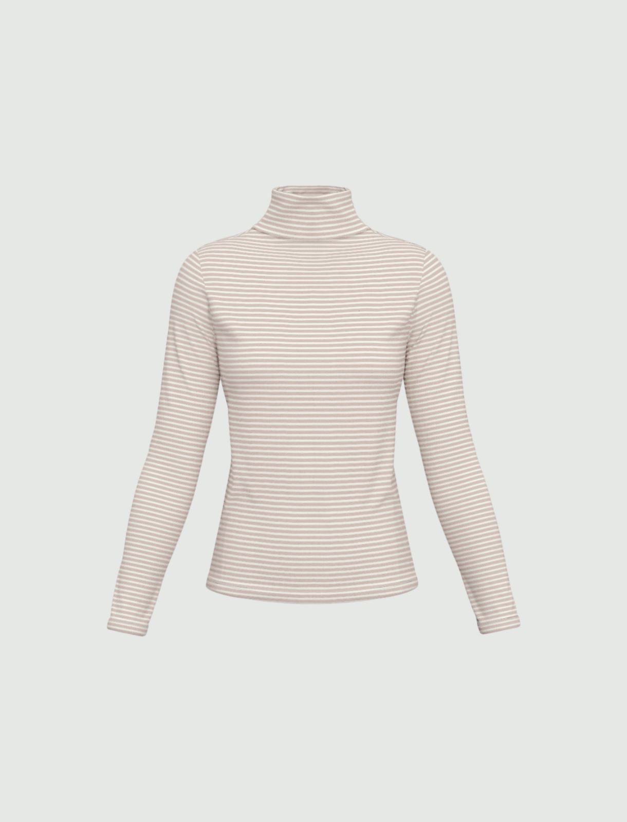 Maglia a lupetto in viscosa - BEIGE - Emme - 4
