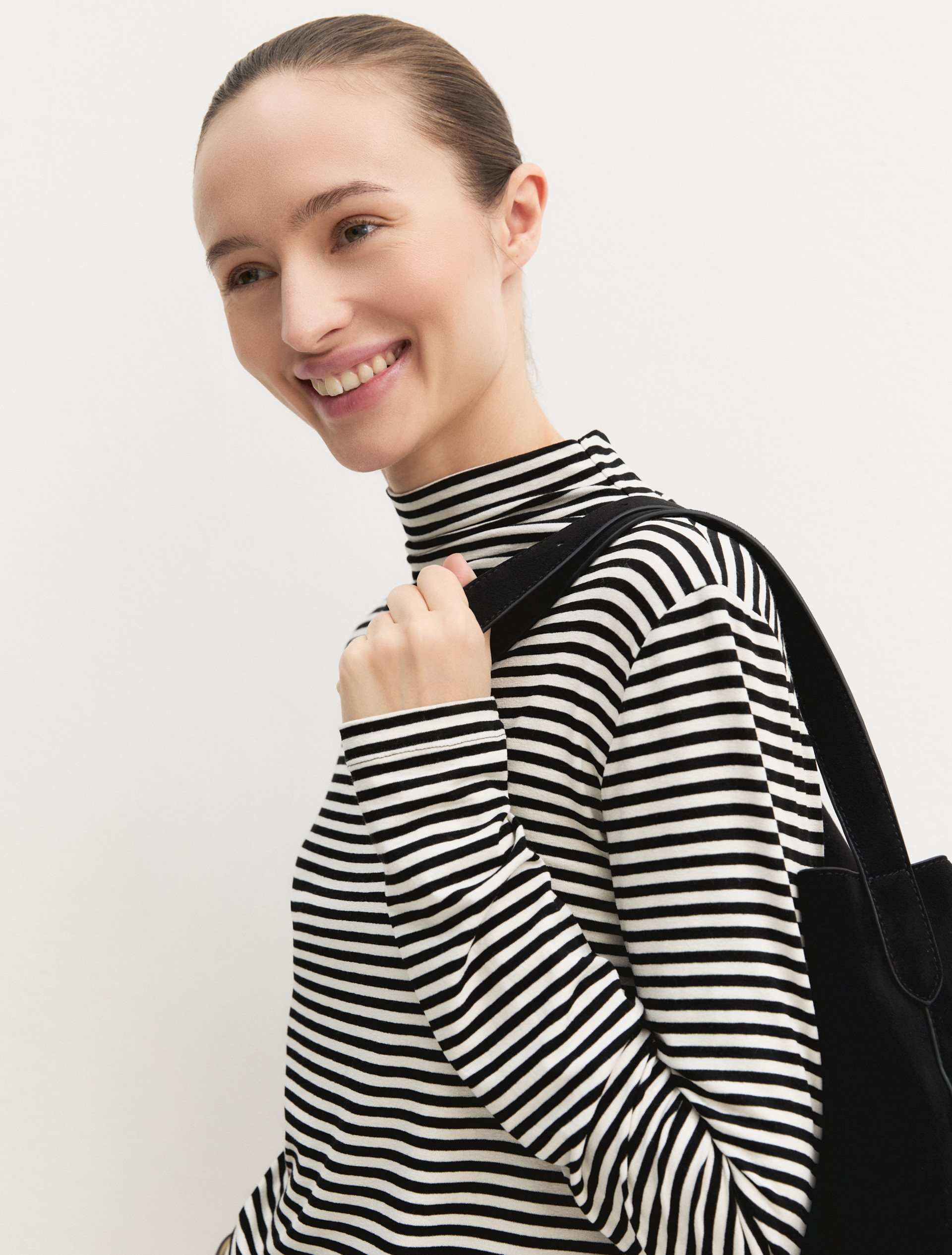 Maglia a lupetto in viscosa - NERO - Emme - 5