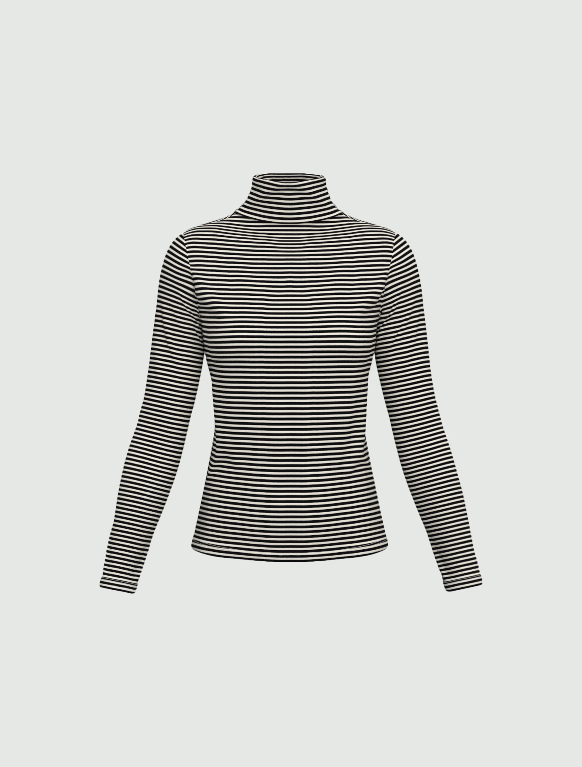 Maglia a lupetto in viscosa - NERO - Emme - 4