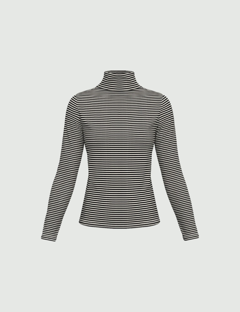 Jersey de cuello subido de viscosa - Emme - 4