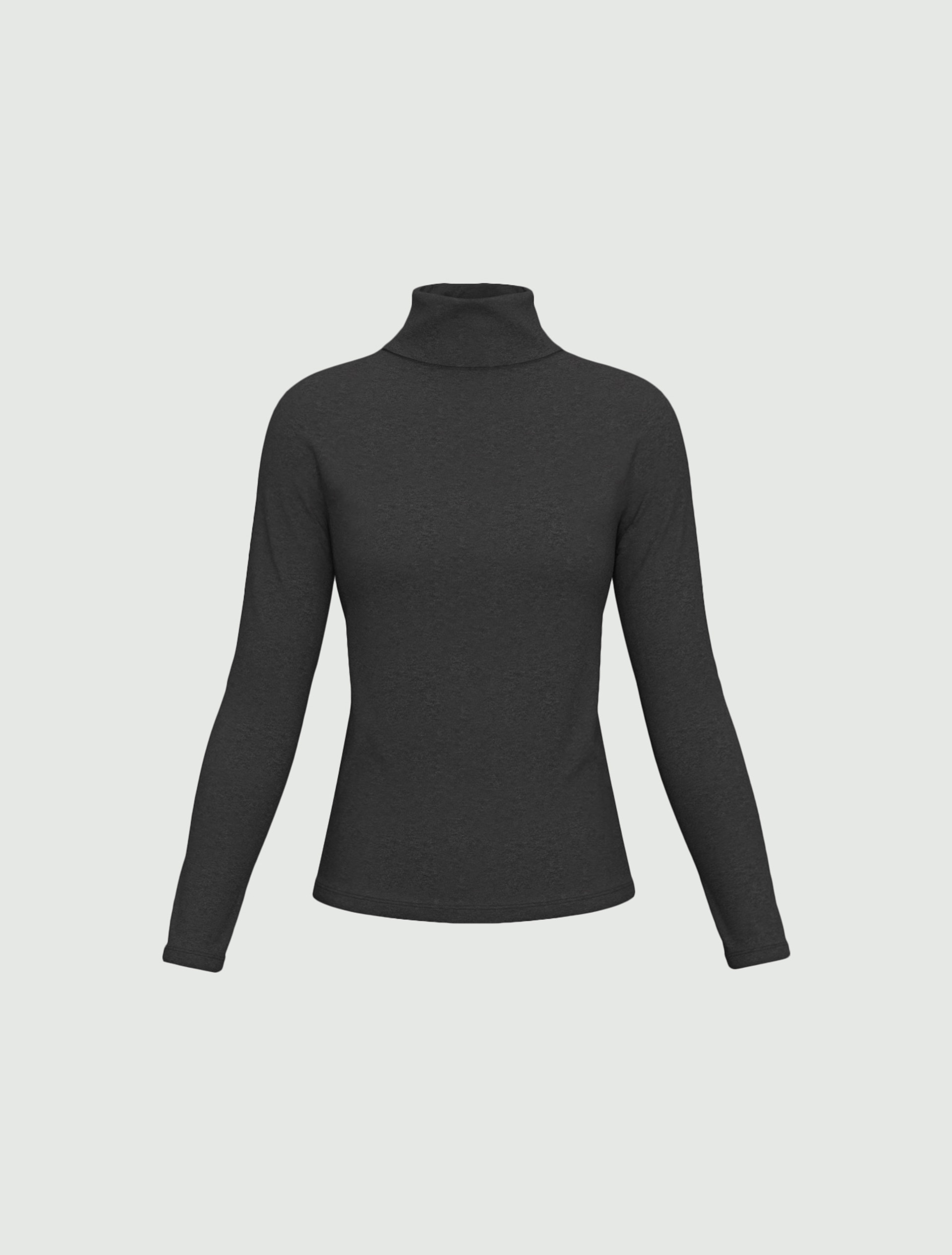 Maglia a lupetto in viscosa - ANTRACITE - Emme - 4