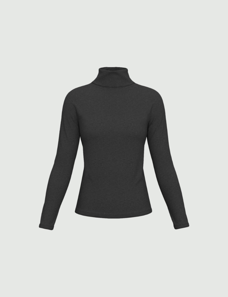 Jersey de cuello subido de viscosa - Emme - 4