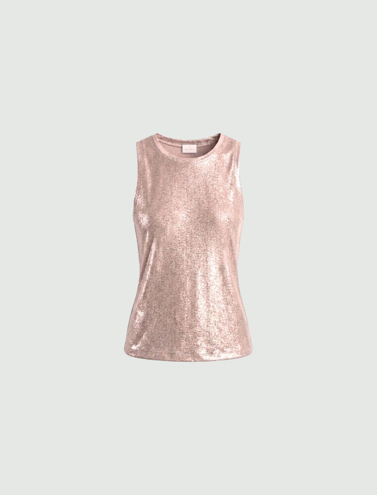 Crinkle-jersey vest top - PINK - Emme - 6