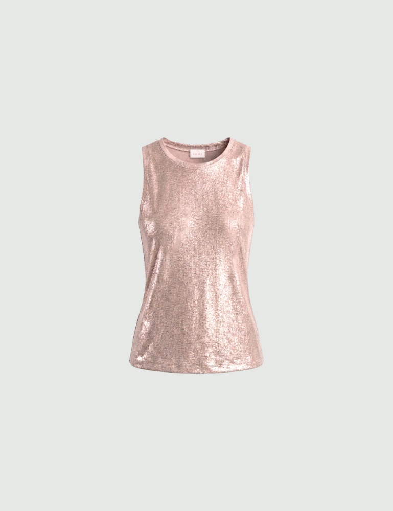 Crinkle-jersey vest top - Emme - 6