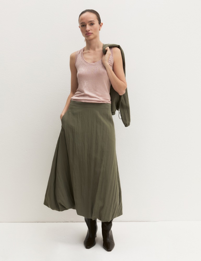 Crinkle-jersey vest top - Emme - 4