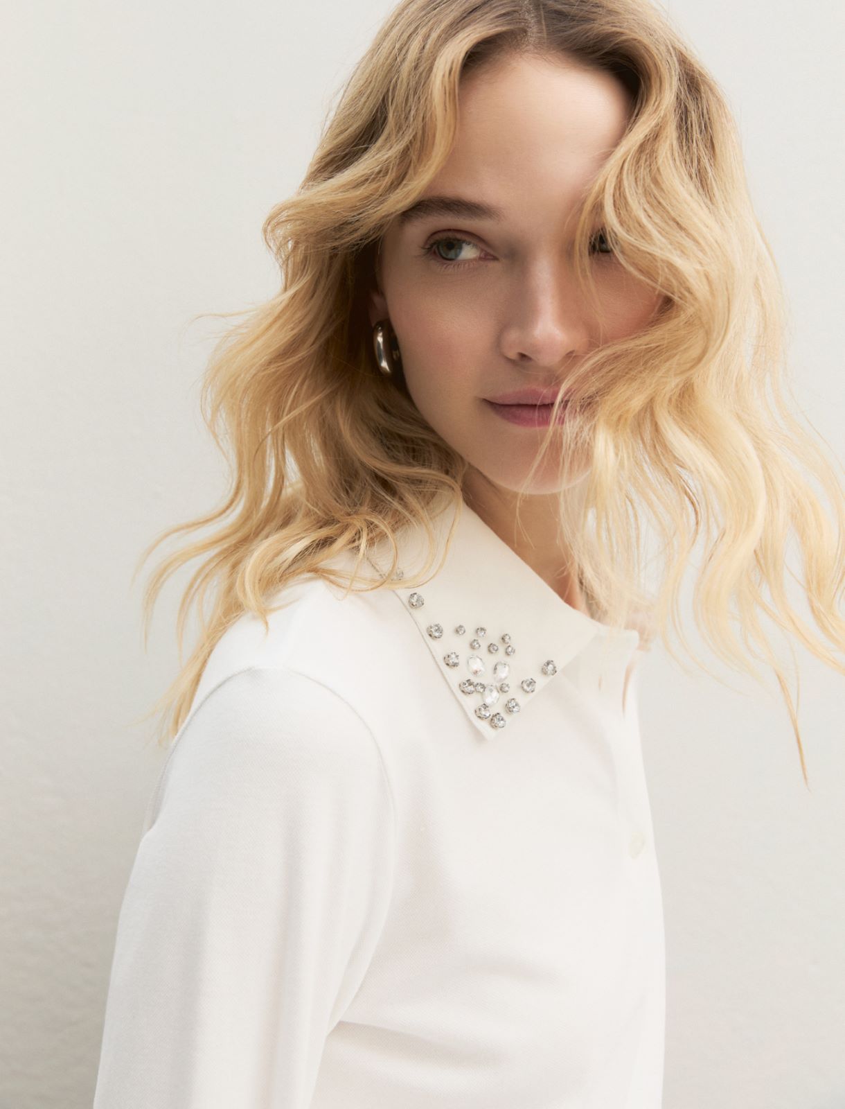 Camicia in piquet - BIANCO - Emme - 3