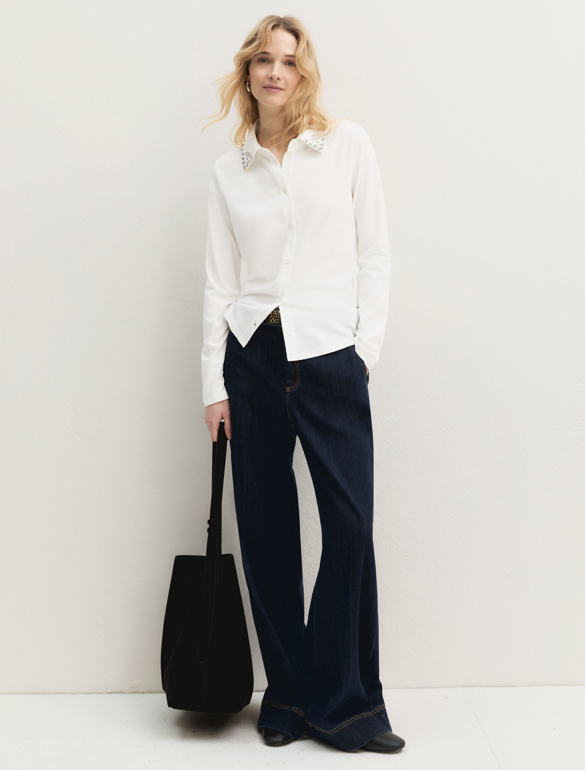 Camicia in piquet - BIANCO - Emme - 1