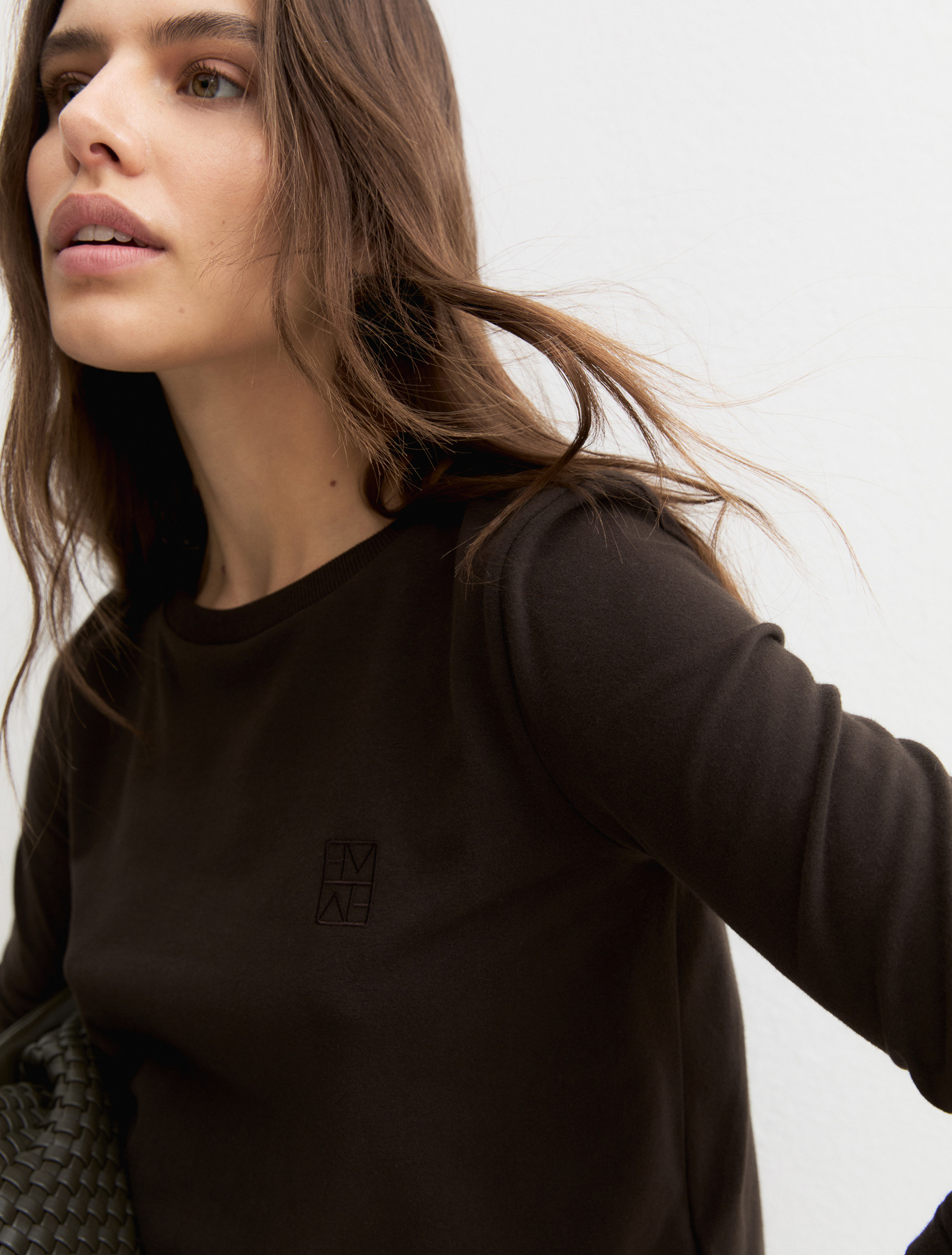 Long-sleeved T-shirt - DARK BROWN - Emme - 3