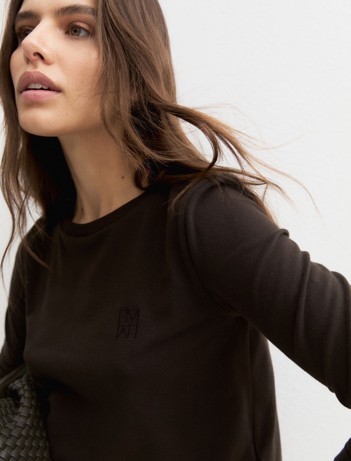 Long-sleeved T-shirt - DARK BROWN - Emme - 3