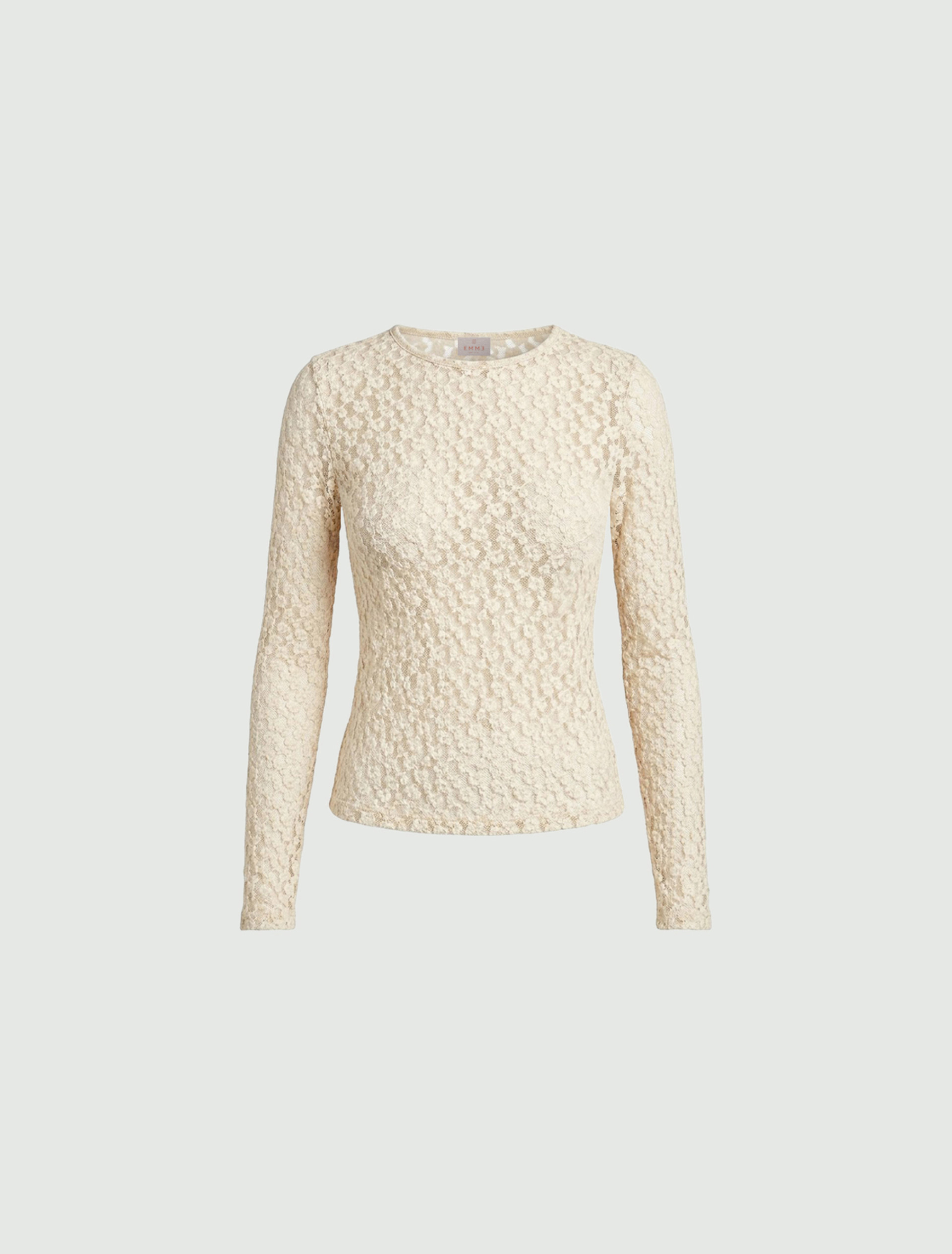 T-shirt in pizzo - BIANCO LANA - Emme - 6