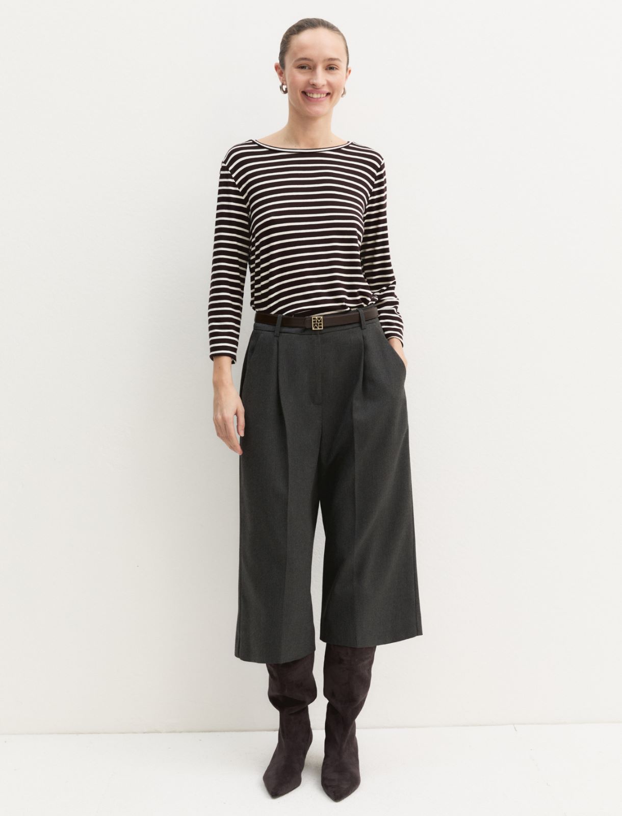 T-shirt in viscosa stretch - MARRONE - Emme - 2