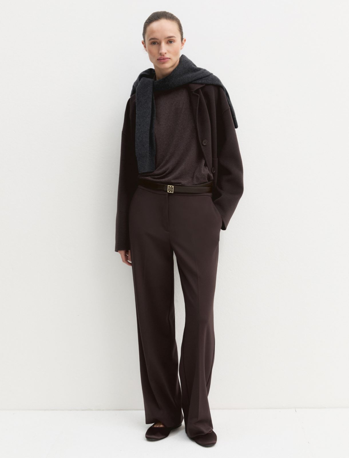 T-shirt in viscosa stretch - MARRONE - Emme - 2