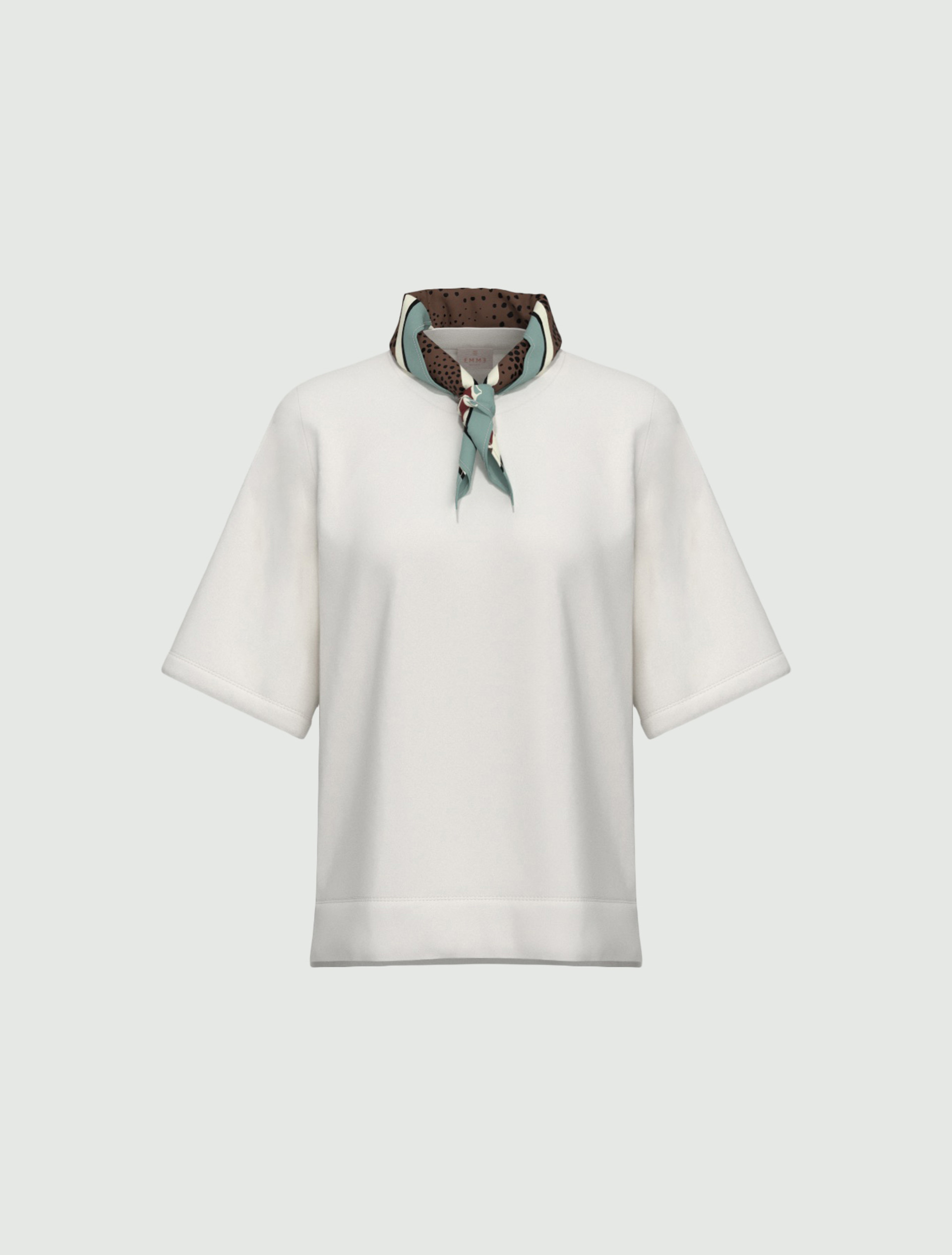 T-shirt in cotone stretch - BIANCO - Emme - 4