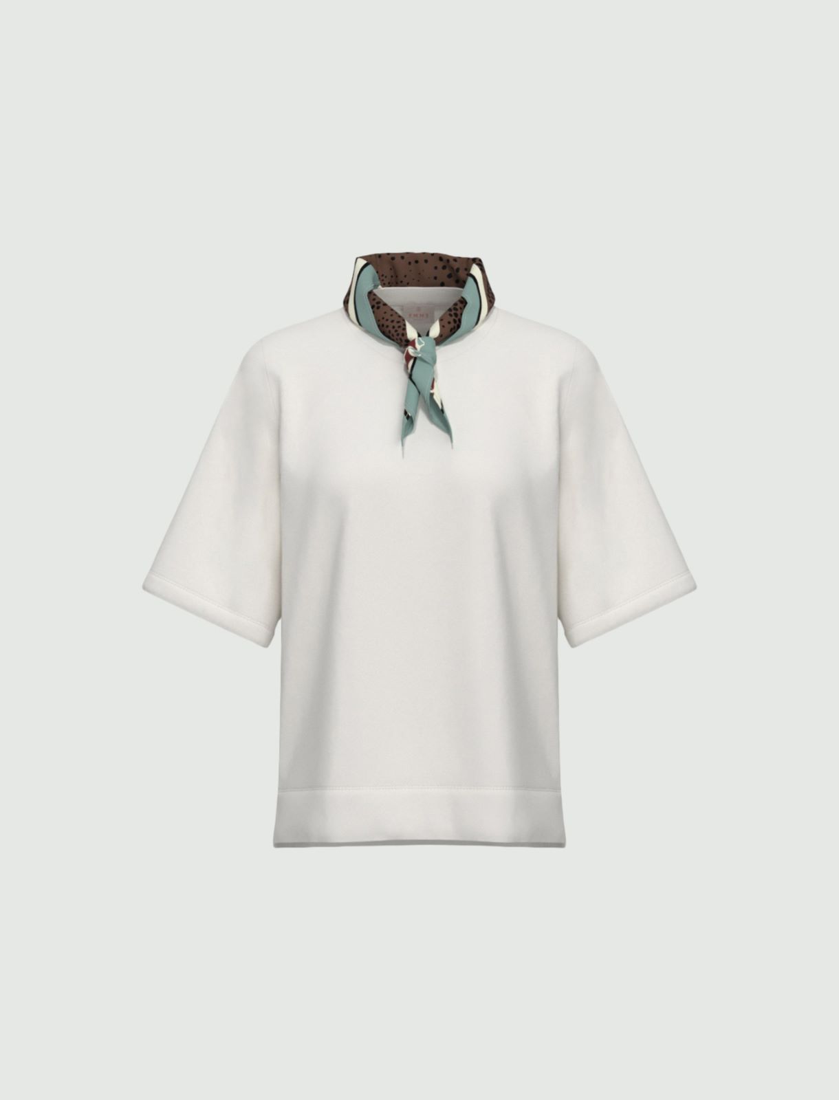 T-shirt in cotone stretch - BIANCO - Emme - 4