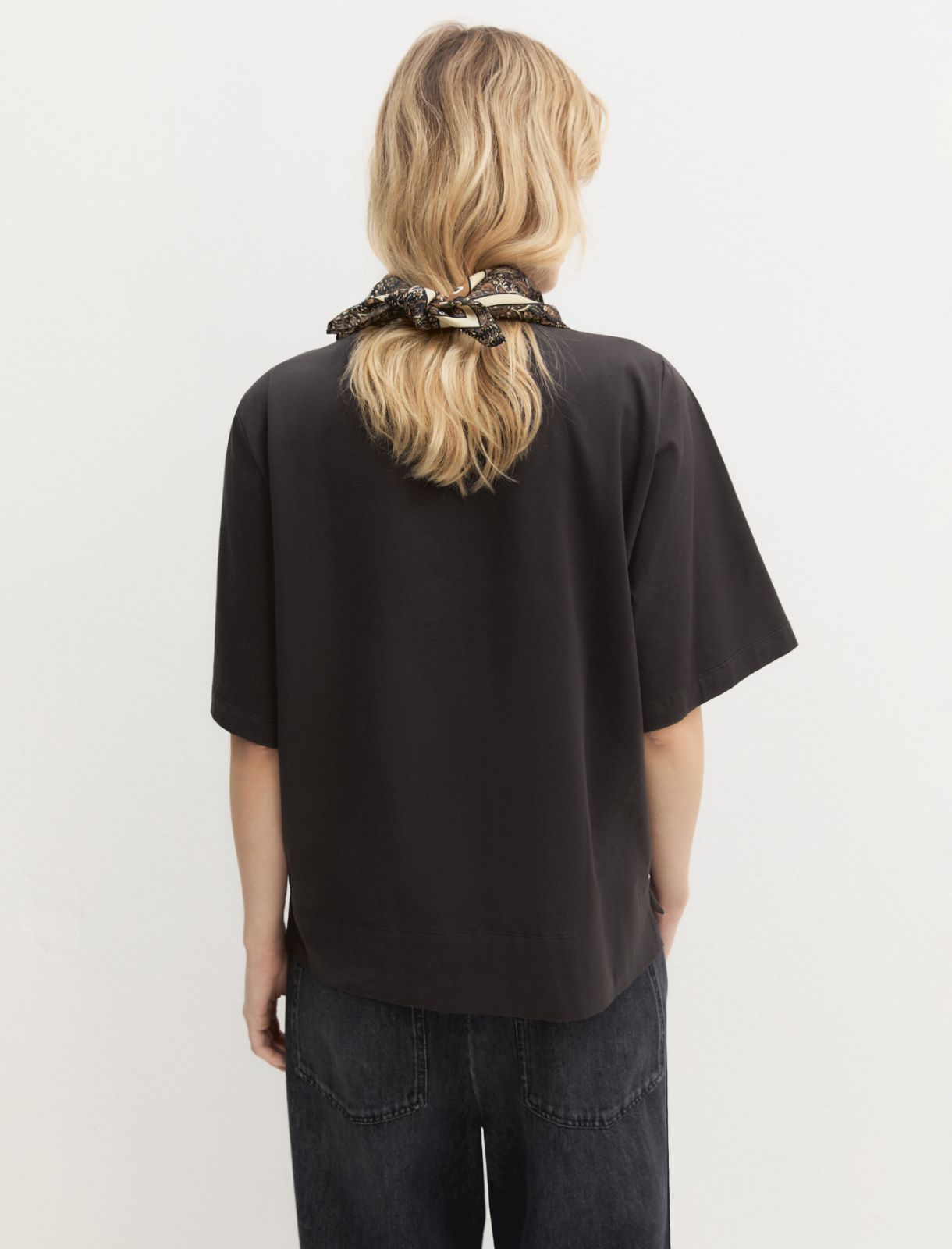 T-shirt in cotone stretch - TESTA DI MORO - Emme - 3