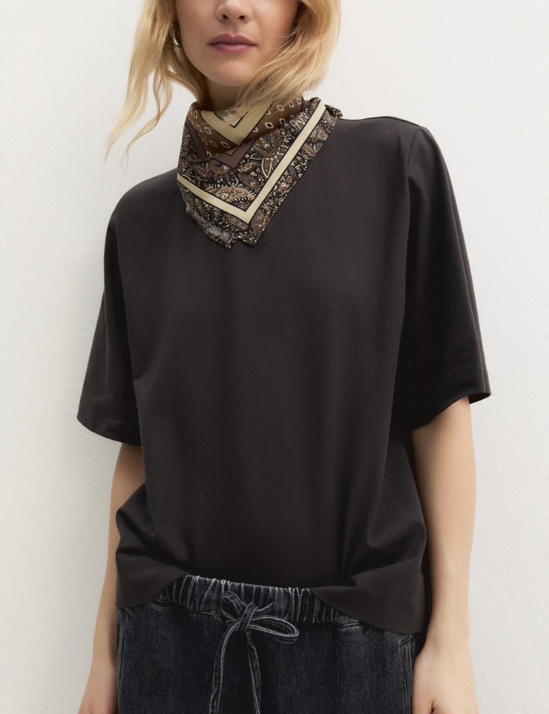 Camiseta de algodón elástico - Emme - 5