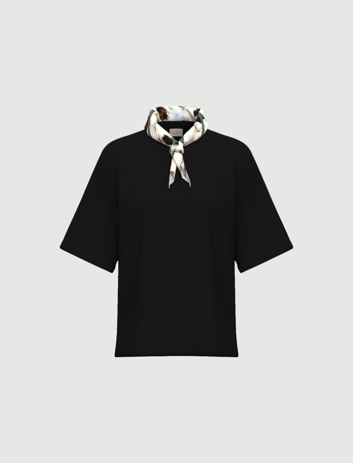 T-shirt in cotone stretch - NERO - Emme - 4
