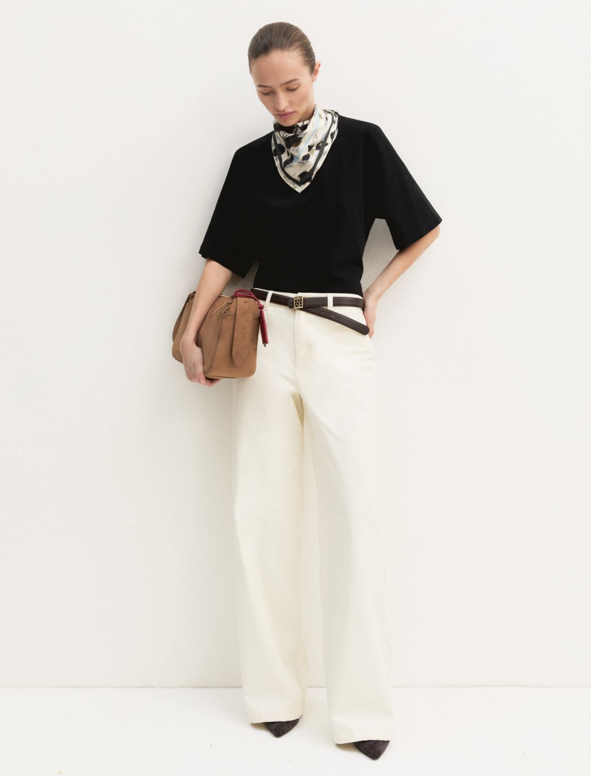 T-shirt in cotone stretch - NERO - Emme - 2