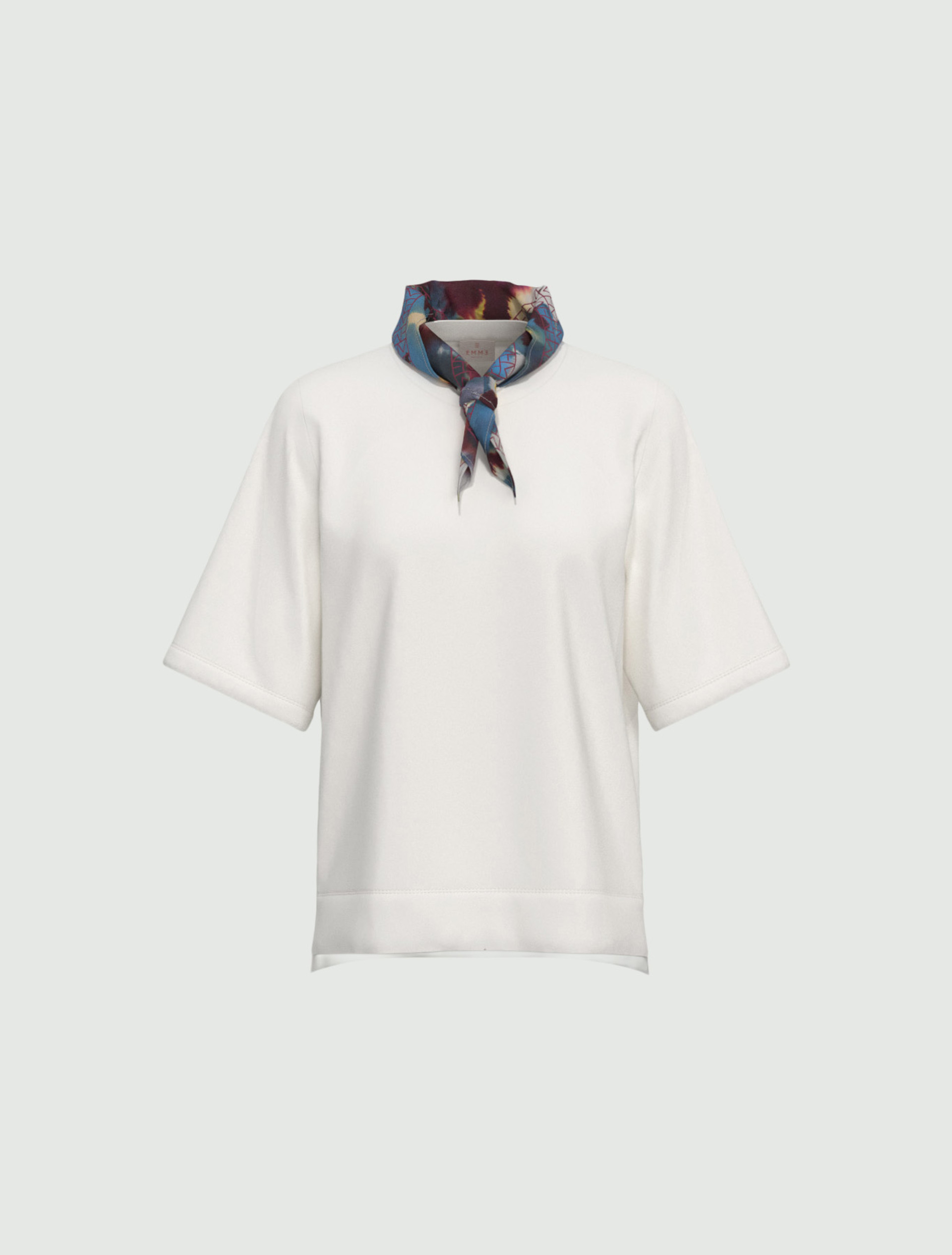 Stretch-cotton T-shirt - WHITE - Emme - 6