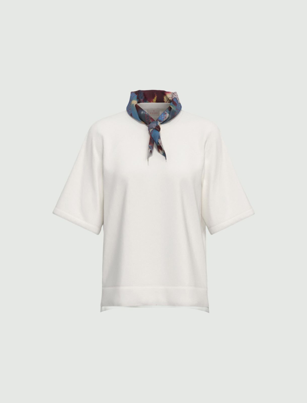 Stretch-cotton T-shirt - WHITE - Emme - 6